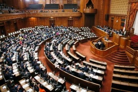 Toàn cảnh phiên họp Quốc hội tại thủ đô Tokyo. (Nguồn: Kyodo/TTXVN)