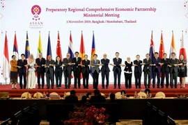 Ngày 1/11/2019, Hội nghị Cấp bộ trưởng về Hiệp định Đối tác kinh tế toàn diện khu vực (RCEP) đã diễn ra tại Trung tâm Hội nghị IMPACT Muangthong Thani, tỉnh Nontha Buri, Thái Lan. (Ảnh: Lý Hữu Kiên/TTXVN) 