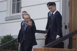 Phó Thủ tướng Trung Quốc Lưu Hạc tại vòng đàm phán ở Washington DC, Mỹ, ngày 9/5. (Nguồn: AFP/TTXVN) 