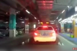 Hiện trường vụ tai nạn. (Nguồn: Sina) 