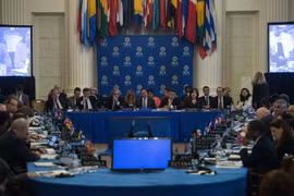 Toàn cảnh cuộc họp của OAS về tình hình Venezuela. (Nguồn: AFP/TTXVN)