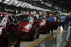 Dây chuyền lắp ráp xe ôtô thuộc nhà máy ô tô Chery của Trung Quốc ở Wuhu, tỉnh An Huy. (Nguồn: AFP/TTXVN)