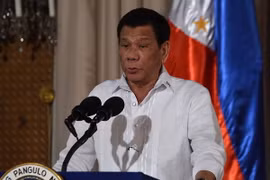 Tổng thống Philippines Rodrigo Duterte. (Nguồn: THX/TTXVN)