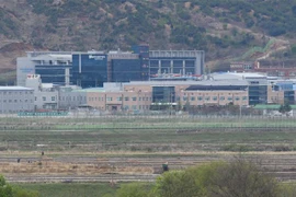 Khu công nghiệp chung Kaesong ở thị trấn biên giới Kaesong của Triều Tiên. (Nguồn: AFP/TTXVN) 