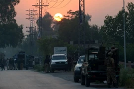 Binh sỹ Pakistan trong chiến dịch truy quét phiến quân tại Khyber. (Nguồn: EPA/TTXVN)