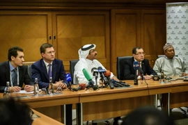 Cuộc họp báo tại Hội nghị quốc tế về năng lượng tại Istanbul (Thổ Nhĩ Kỳ) ngày 12/10. (Nguồn: AFP/TTXVN)