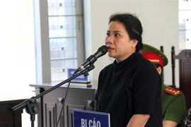 Bị cáo Nguyễn Thị Liên tại phiên tòa phúc thẩm. (Ảnh: Nguyễn Thanh/TTXVN) 