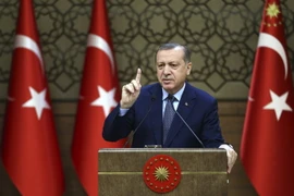Tổng thống Thổ Nhĩ Kỳ Recep Tayyip Erdogan. (Nguồn: AP/TTXVN)