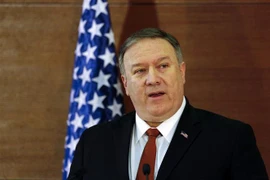 Ngoại trưởng Mỹ Mike Pompeo phát biểu tại Đại học Mỹ ở thủ đô Cairo, Ai Cập, ngày 10/1/2019. (Nguồn: THX/TTXVN) 
