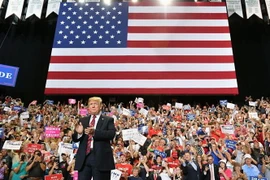 Tổng thống Mỹ Donald Trump phát biểu tại Springfield, bang Missouri. (Nguồn: AFP/TTXVN)