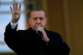 Tổng thống Thổ Nhĩ Kỳ Recep Tayyip Erdogan. (Nguồn: EPA/TTXVN)