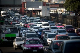 Đường phố tại thủ đô Mexico City ngày 15/3. (Nguồn: THX/TTXVN)