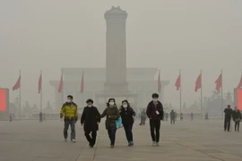 Ô nhiễm không khí tiếp tục là mối đe dọa đối với thủ đô Bắc Kinh, Trung Quốc. (Nguồn: AFP/TTXVN)
