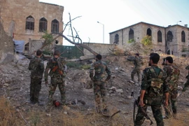 Binh sỹ quân đội Chính phủ Syria. (Nguồn: AFP/TTXVN)