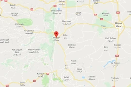 Vị trí xảy ra cuộc không kích. (Nguồn: Google Maps) 