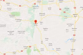 Vị trí xảy ra cuộc không kích. (Nguồn: Google Maps) 