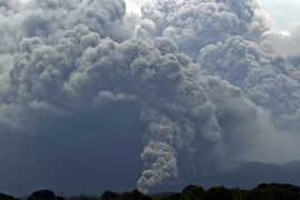 Núi lửa Fuego phun tro bụi ngày 11/7/2015. (Nguồn: AFP/TTXVN)