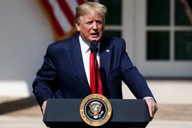 Tổng thống Mỹ Donald Trump phát biểu tại Nhà Trắng ngày 29/7/2019. (Nguồn: THX/TTXVN) 