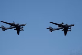 Máy bay ném bom chiến lược Tu-95MS. (Nguồn: Reuters) 