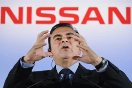 Ông Carlos Ghosn, khi giữ chức Chủ tịch Nissan, phát biểu trong cuộc họp báo tại Yokohama, Nhật Bản, ngày 11/5/2012. (Nguồn: AFP/TTXVN) 