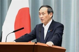 Chánh Văn phòng nội các Nhật Bàn Yoshihide Suga. (Nguồn: Kyodo/TTXVN) 