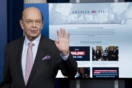 Bộ trưởng Thương mại Mỹ Wilbur Ross tại cuộc họp ở Washington, DC ngày 25/4. (Nguồn: AFP/TTXVN)