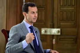 Tổng thống Syria Bashar al-Assad tại Damascus ngày 12/10. (Nguồn: EPA/TTXVN) 