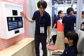 Một sản phẩm của Panasonic tại triển lãm. (Nguồn: Xinhua) 