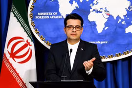 Người phát ngôn Bộ Ngoại giao Iran Abbas Mousavi phát biểu tại cuộc họp báo ở Tehran ngày 28/5/2019. (Nguồn: AFP/TTXVN) 