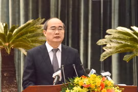 Bí thư thành ủy Thành phố Hồ Chí Minh Nguyễn Thiện Nhân. (Ảnh: Thanh Vũ/TTXVN)