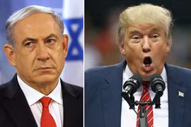 Thủ tướng Israel Benjamin Netanyahu và Tổng thống Mỹ Donald Trump. (Nguồn: Getty Images)