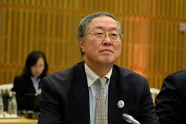 Thống đốc PBOC Chu Tiểu Xuyên trong một hội nghị ở thủ đô Paris, Pháp ngày 31/3. (Nguồn: AFP/TTXVN)