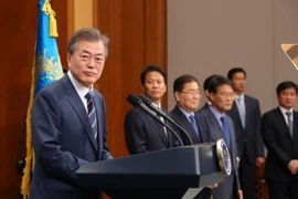 Tổng thống Hàn Quốc Moon Jae-in. (Nguồn: Yonhap/TTXVN)