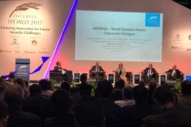 Hội nghị quốc tế về công nghệ phòng, chống tội phạm lần thứ hai-Interpol World 2017 khai mạc ngày 4/7 tại Singapore, với chủ đề 'Thúc đẩy các sáng kiến mới nhằm giải quyết những thách thức an ninh trong tương lai.' (Ảnh: Mỹ Bình/Vietnam+)