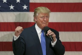 Ông Donald Trump trong chiến dịch vận động tranh cử ở Sandown, New Hampshire ngày 6/10. (Nguồn: AFP/TTXVN)