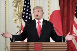 Tổng thống Mỹ Donald Trump tại cuộc họp báo ở Tokyo, Nhật Bản ngày 27/5. (Nguồn: AFP/TTXVN) 