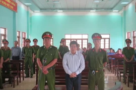 Bị can Tráng A Tàng tại phiên tòa. (Ảnh: Thái Hùng/TTXVN)