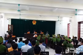 Toàn cảnh phiên xử phúc thẩm. (Nguồn: Báo Nghệ An) 