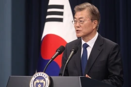 Tân Tổng thống Hàn Quốc Moon Jae-in. (Nguồn: THX/TTXVN)
