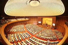 Quang cảnh phiên khai mạc Kỳ họp thứ sáu, Quốc hội khóa XIV. (Ảnh: Phương Hoa/TTXVN) 