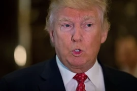 Tổng thống đắc cử Mỹ Donald Trump tại New York ngày 9/11. (Nguồn: AFP/TTXVN)