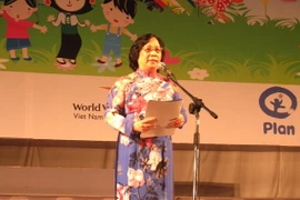 Bộ trưởng Bộ Lao động, Thương binh và Xã hội Nguyễn Thị Hải Chuyền. (Ảnh: Nhan Sinh/TTXVN)