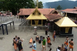 Đền thờ Sabarimala, bang Kerala, Ấn Độ. (Nguồn: AFP/TTXVN) 