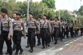 Cảnh sát Indonesia. (Nguồn: AFP/TTXVN)