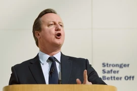 Thủ tướng Anh David Cameron. (Nguồn: EPA/TTXVN)