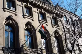 Tòa nhà Tổng lãnh sự Ấn Độ tại thành phố New York ngày 18/12/2013. (Nguồn: AFP/TTXVN)