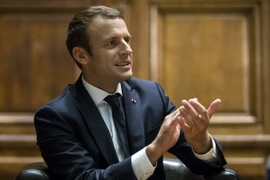 Tổng thống Pháp Emmanuel Macron tại hội nghị 'Thỏa thuận môi trường toàn cầu' ở thủ đô Paris ngày 24/6. (Nguồn: EPA/TTXVN)