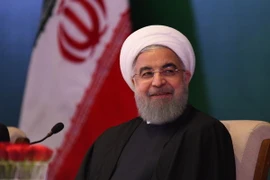 Tổng thống Hassan Rouhani phát biểu tại Hyderabad, ngày 15/2. (Nguồn: AFP/TTXVN)