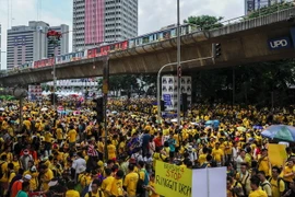 Dòng người biểu tình ở Malaysia. (Nguồn: AFP/TTXVN)