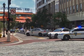 Địa điểm xảy ra vụ xả súng là một nhà hàng đang tổ chức giải đấu trò chơi điện tử. (Ảnh: TTXVN phát)